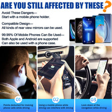 Carica l'immagine nel visualizzatore di Gallery, Porta Cellulare da Auto, Supporto per Telefono Universale per Specchietto Retrovisore per Auto, Supporto per Telefono Mu