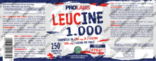 Carica l'immagine nel visualizzatore di Gallery, PROLABS LEUCINE 1000 | L-Leucina Pura 1000 mg | 250 compresse