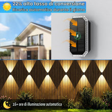 Carica l'immagine nel visualizzatore di Gallery, Applique Solare da Esterno 3 Colori, IP65 Impermeabili 1200mAH