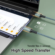 Carica l'immagine nel visualizzatore di Gallery, Cavo USB Type-C 5 M, Cavo USB C Lungo Cavo di Rapida per iPhone,Galaxy