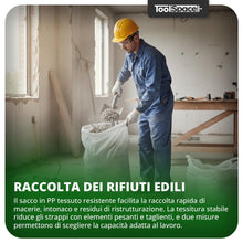 Carica l'immagine nel visualizzatore di Gallery, ToolSpace 50x Sacchi in Rafia Polipropilene 50×85 cm Sacchi Resistenti per Carico Pesante 25 kg Edilizia Cantiere Smalti