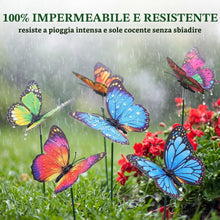 Carica l'immagine nel visualizzatore di Gallery, 50 Pezzi Farfalle Decorative da Giardino 6cm, Farfalle 3D in PVC Impermeabili, Ornamenti per Vasi, Piante e Fiori, Decor