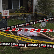 Carica l'immagine nel visualizzatore di Gallery, DPKOW Scena del Crimine Nastro Halloween Decorazioni Esterno Giardino