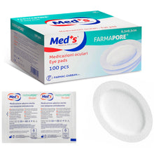 Carica l'immagine nel visualizzatore di Gallery, MEDICALMONO - 100 MEDICAZIONI OCULARI STERILI ADESIVE CON TAMPONE ANTIADERENTE FARMAPORE