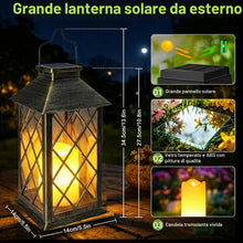 Carica l'immagine nel visualizzatore di Gallery, Yowin Lanterne da Esterno 35cm Grande Lanterna Solare da Giardino