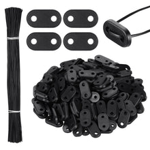 Carica l'immagine nel visualizzatore di Gallery, Photect 200 Set Kit di Fissaggio per Frangivista 200 Clip, Nero