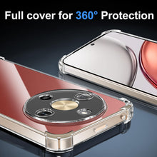 Carica l'immagine nel visualizzatore di Gallery, Tentoki 3 in 1 Cover e Vetro Temperato per Honor Magic 8 Lite, [Cuscino d'Aria Integrato] TPU Custodia Protettiva Antiur
