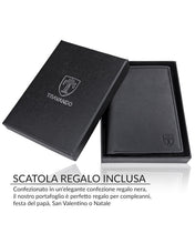 Carica l'immagine nel visualizzatore di Gallery, TRAVANDO Portafoglio Uomo Roma con protezione RFID - Porta Carte di Credito con Portamonete in formato Verticale