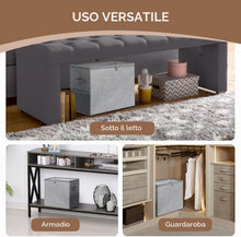 Carica l'immagine nel visualizzatore di Gallery, Cozary Scatole per Scarpe, Organizer Scarpe 12 Scomparti con Borsa in Rete, Coperchio Trasparente e Manici Rinforzati, adatto per 6-12 paia, Pieghevoli, per Guardaroba, Scarpiera, Grigio (43x32x32cm)