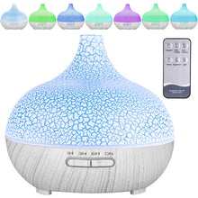 Carica l'immagine nel visualizzatore di Gallery, Diffusore di Oli Essenziali,550ml Diffusore di Aromi,Umidificatore Ambiente Fino a 8 Ore di Lavoro,Diffusore Ambiente Lu