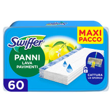 Carica l'immagine nel visualizzatore di Gallery, Swiffer Wet Lavapavimenti, Adatto a Tutti i Pavimenti, 60 Panni Umidi