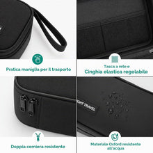 Carica l'immagine nel visualizzatore di Gallery, AiQInu Organizer Cavi Borsa da Viaggio Organizzatore Cavi Resistente All'acqua Portatile Porta Cavi Organizer per Caricatore, Chiavetta USB, Auricolare, Power Bank, Hard Disk, Scheda SD