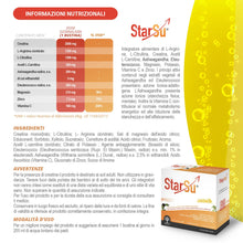 Carica l'immagine nel visualizzatore di Gallery, StarSù - Integratore alimentare per il recupero delle energie con Aminoacidi, Sali minerali, Vitamina C, Aswaganda ed El