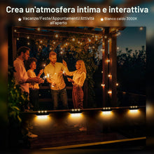 Carica l'immagine nel visualizzatore di Gallery, Solpex 8 lampade solari per esterni, luce bianca calda, luci solari impermeabili, illuminazione a LED per scale esterne,