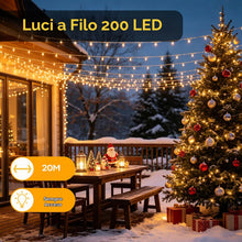 Carica l'immagine nel visualizzatore di Gallery, Hoteril Luci Albero di Natale, 23M 200 LED Luci Natale Esterno