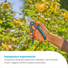 Carica l'immagine nel visualizzatore di Gallery, Gardena Forbici da giardino PremiumCut Flex, taglio bypass, per legno fresco, diametro di taglio 24 mm, impugnature ergo