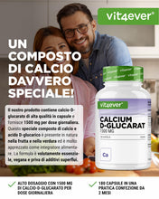 Carica l'immagine nel visualizzatore di Gallery, vit4ever Calcium-D-Glucarato 1500 mg - 180 Capsule