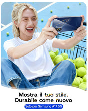 Carica l'immagine nel visualizzatore di Gallery, LeYi Cover per Samsung A17 5G/A18 con 2 Vetro Temperato(Trasparente)