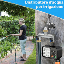Carica l'immagine nel visualizzatore di Gallery, Distributore di Acqua a 2 Vie per Rubinetto, Adattatore per Rubinetto a 3/4 da Giardino, Adattatore per Tubo a 2 Vie in 