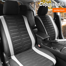 Carica l'immagine nel visualizzatore di Gallery, Upgrade4cars Coprisedili Set Anteriori Bianco Universale Auto Accessori