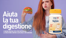 Carica l'immagine nel visualizzatore di Gallery, LongLife® VegZyme | Enzimi digestivi vegetali | Amilasi, proteasi, lipasi, cellulasi e lattasi | Supporto completo alla 