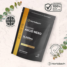 Carica l'immagine nel visualizzatore di Gallery, Aglio Nero Fermentato 15000mg - 180 Compresse Vegane