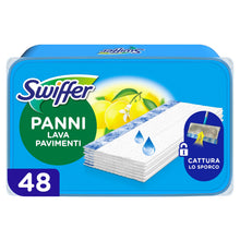 Carica l'immagine nel visualizzatore di Gallery, Swiffer Panni Lavapavimenti Per Scopa Lavapavimenti Con Freschezza D'Aria Aperta Profumo x, Per Una Pulizia Semplice E R