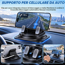 Carica l'immagine nel visualizzatore di Gallery, BSOON Supporto per telefono cellulare girevole a 360° per auto, blocco automatico, supporto per telefono da cruscotto co