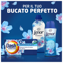 Carica l'immagine nel visualizzatore di Gallery, Dash Power Pods Detersivo Lavatrice In Capsule, 105 Lavaggi(3x35), Freschezza Di Lenor, Risveglio Primaverile, rimuove a