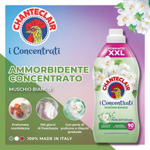 Carica l'immagine nel visualizzatore di Gallery, Chanteclair - Ammorbidente I Concentrati Muschio Bianco 8x1800ml 90 Dosi