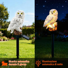 Carica l'immagine nel visualizzatore di Gallery, XVZ Lampade Solari per Esterni Giardino, Gufo statuette da giardino, luci solari decorazione per prato, terrazza, cortil