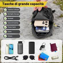 Carica l'immagine nel visualizzatore di Gallery, EEEKit Borsa Porta Cellulare per Spallaccio Zaino - Nera