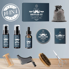 Carica l'immagine nel visualizzatore di Gallery, Oukzon Kit Barba Uomo, 10 in 1 Idee Regalo Uomo Natale Set Cura Barba