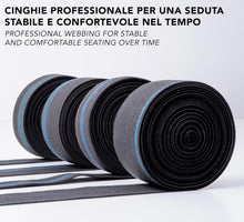 Carica l'immagine nel visualizzatore di Gallery, IPEA Cinghia Elastica per Divano, Sedie, Poltrone – [ 10 Metri di Lunghezza ] – Made in Italy - Larga 70 mm – Corda Fasc
