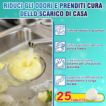 Carica l'immagine nel visualizzatore di Gallery, Pastiglie Deodoranti per Scarichi 25 Pezzi – Elimina Odori Lavandino