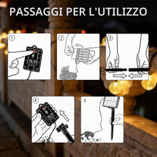 Carica l'immagine nel visualizzatore di Gallery, Catena Luminosa Esterno Solare 7M 50LED