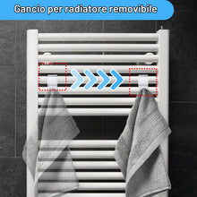 Carica l'immagine nel visualizzatore di Gallery, Realure 8 Pezzi Ganci Termoarredo Bagno, Ganci Per Termoarredo Bagno