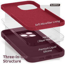 Carica l'immagine nel visualizzatore di Gallery, SURPHY Cover in silicone liquido compatibile con iPhone 13 Pro Max 6,7 pollici, protezione individuale per ogni obiettiv
