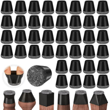 Carica l'immagine nel visualizzatore di Gallery, Auauraintt 40 Pezzi Gommini per Sedie, Tappi Piedini Silicone