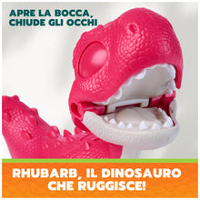 Carica l'immagine nel visualizzatore di Gallery, Paw Patrol: The Dino Movie, Roaring Pup Pals Marshall, include un giocattolo dinosauro Rhubarb da 10,1 cm con suoni atti