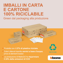 Carica l'immagine nel visualizzatore di Gallery, BTICINO MatixGO Comando illuminazione Ottimizzato per luce led 1 modulo Bianco SJW4005F Pulsante basculante 1P NO 10A, 2