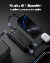 Carica l'immagine nel visualizzatore di Gallery, VRURC Power Bank 20000mAh USB C con cavi integrati，22.5W LED display-1 Pack