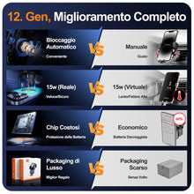 Carica l'immagine nel visualizzatore di Gallery, Auckly Qi 15W Caricatore Wireless Auto,Auto-Bloccaggio Supporto Telefono Auto, Ricarica Wireless Auto per iPhone 13/14/1