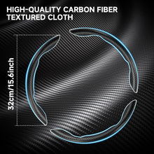 Carica l'immagine nel visualizzatore di Gallery, EINESIN 3x Coprivolante in Fibra di Carbonio Antiscivolo, Design Segmentato a Farfalla, Universale per il 99% delle Auto