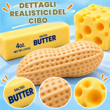 Carica l'immagine nel visualizzatore di Gallery, 3 Pezzi Butter e Arachide Squishy, Squishy Burro, Giocattolo da Spremere di Butter Giocattoli Schiacciare Antistress Squ