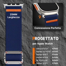 Carica l'immagine nel visualizzatore di Gallery, ‌Fullmosa Cinturino Nylon per Apple Watch Ultra4/3‌/2/1 49mm 46mm 45mm 44mm