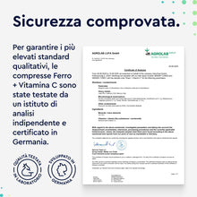 Carica l'immagine nel visualizzatore di Gallery, Ferro Integratore 20mg + Vitamina C, 240 Compresse, Eletto PRODOTTO DELL'ANNO 2025, Ferro Integratore per Anemia, Mestru