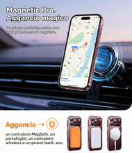 Carica l'immagine nel visualizzatore di Gallery, Qasyfanc Magnetica Cover per iPhone 18 Pro,Trasparente