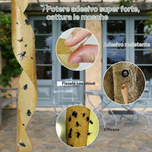 Carica l'immagine nel visualizzatore di Gallery, Carta moschicida adesiva, per uso interno o serra, confezione da 16