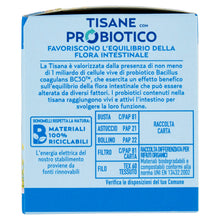 Carica l'immagine nel visualizzatore di Gallery, Bonomelli Tisana Probiotica Sgonfiante, Confezione da 10 Filtri, con Finocchio, Anice e Carvi, Integratore Alimentare, F